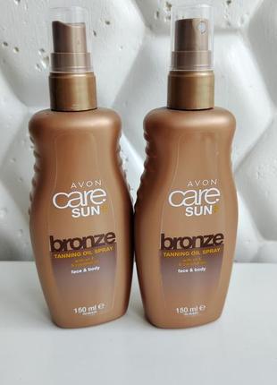 Спрей масло для усиления загара эйвон avon care sun bronze1 фото