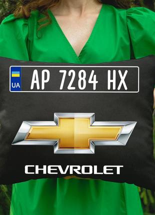 Подушка з принтом - chevrolet