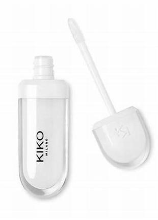 Зволожувальний бальзам для губ kiko milano lip volume transparent, 6,5 мл1 фото