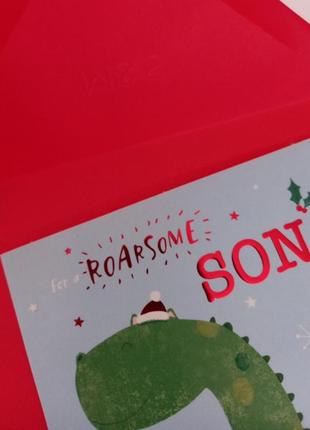 Вітальна листівка з конвертом з різдвом христовим5 фото