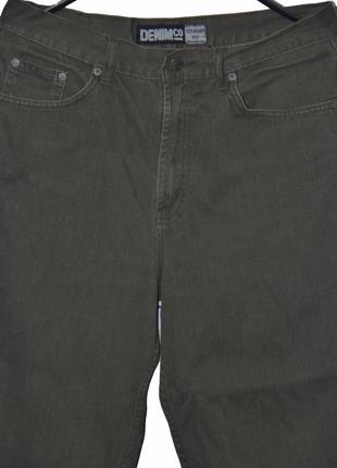 Чоловічі стильні джинси хакі w34 comfort fit3 фото