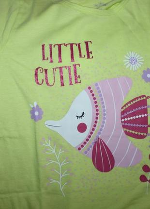 Комплект новых футболок девочке на рост 110-116 см от lupilu, германия4 фото