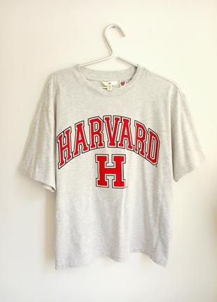 Футболка h&m, топ h&m, оверсайз футболка, футболка університетська, сорочка h&m, безшовний топ10 фото