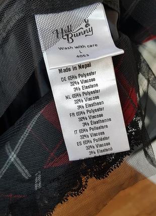 Hell bunny - платье harley tartan в стиле панк. 6