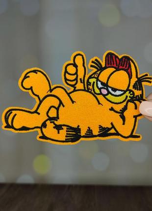 Нашивка, патч "кот гарфилд. garfield"  (наш0105)1 фото