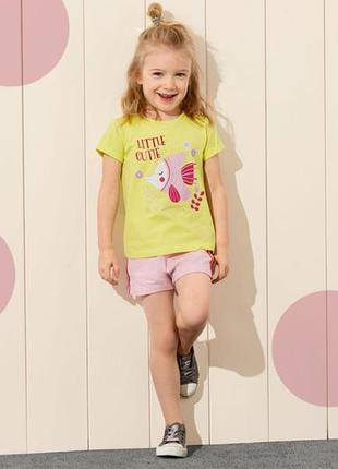 Комплект новых футболок девочке на рост 110-116 см от lupilu, германия2 фото