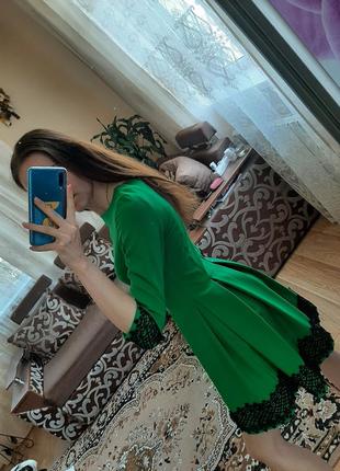 Зелена сукня3 фото