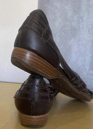 Кожаные туфли сандалии sioux das mokassin gefohl оригинал3 фото