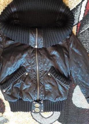 Gizia куртка оригинал 36р с мехом лисы,кристалами сваровски4 фото
