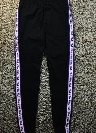 Утеплені спортивні штани fila (філа) з стрічками. розмір s-xl4 фото