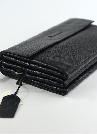 Чоловіча маленька шкіряна сумка клатч гаманець з клапаном, чорний діловий клатч з натуральної шкіри5 фото