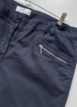 Тёмно-синие коттоновые штаны р.1410 фото