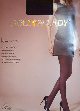 Щільні бордові колготи колір марсала golden lady diamond sky - 60den1 фото