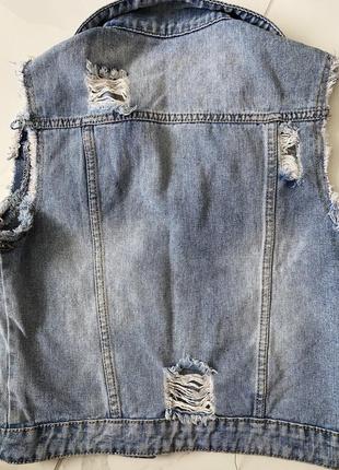 Джинсова жилетка denim jeans2 фото