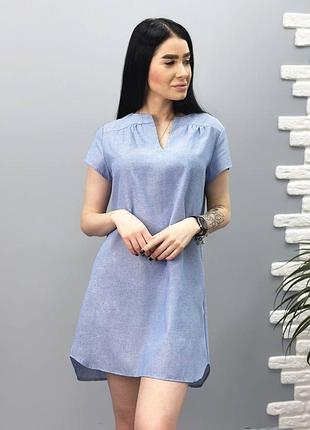 Льняна літня сукня2 фото