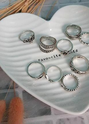 Кольца 9 шт 4