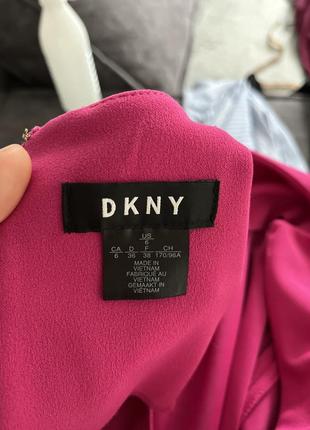 Платье классическое dkny розовое, малиновое10 фото