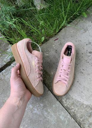 Кожаные кроссовки puma suede