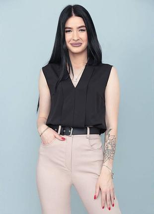 🤍літня блузка без рукавів