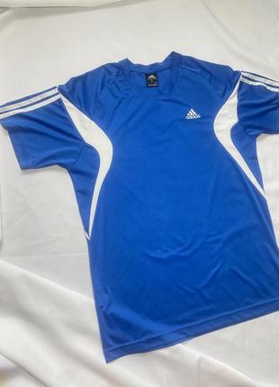 Синяя голубая спортивная футболка