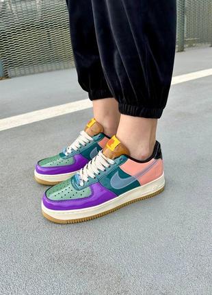 Nike air force 1 low x undefeated кросівки жіночі найк форс різнокольорові, кроссовки женские весна осень найк