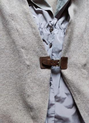 Бежевий жіночий оригінальний кардиган джемпер светр жакет вовна кашемір шовк fabiana filippi розмір s2 фото