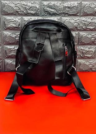 Рюкзак женский, черный стильный рюкзак3 фото