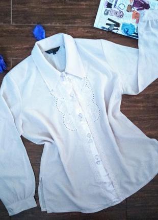 Блузка plussize від weide/ блуза/ рубашка/ шифоновая/ большой размер