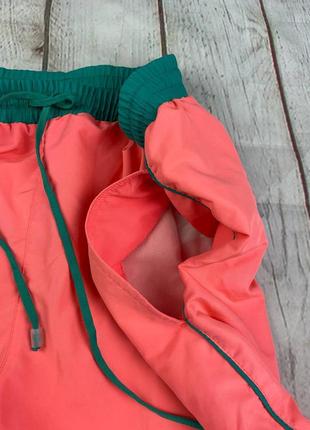 Пляжні чоловічі плавальні шорти коралового кольору з кишенями нейлонові hugo boss4 фото