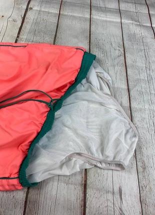 Пляжные мужские плавательные шорты кораллового цвета с карманами нейлоновые hugo boss7 фото
