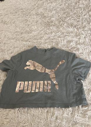 Майка футболка топ puma оригинал бренд классная стильная красивая модная женска спортивная