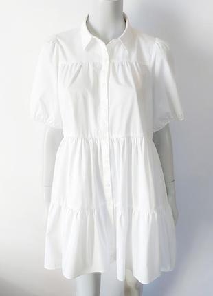 Бавовняна сукня-сорочка р-р 48.4 фото