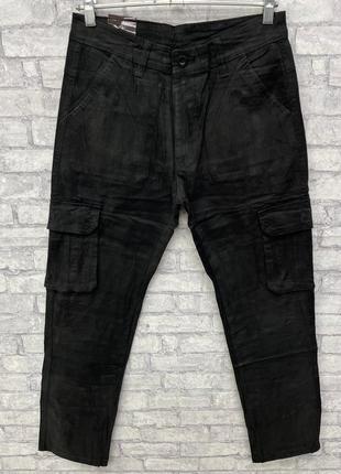 Чоловічі камуфляжні темні джинси джогери у великому розмірі