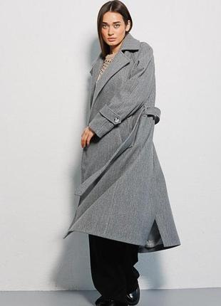 Женское длинное кашемировое пальто длиной миди2 фото