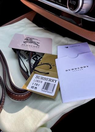 Сумка в стилі burberry натуральна шкіра, текстиль7 фото