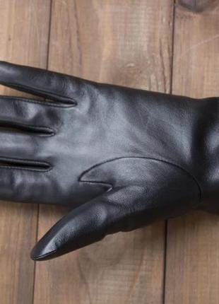 Жіночі шкіряні рукавички сенсорні7 фото