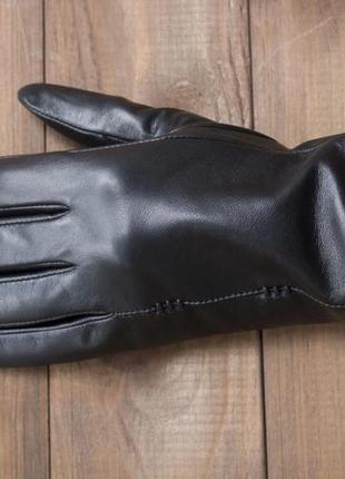 Жіночі шкіряні рукавички сенсорні6 фото