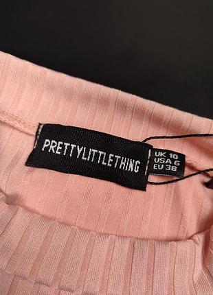 Платье в рубчик по фигуре prettylittlething 4