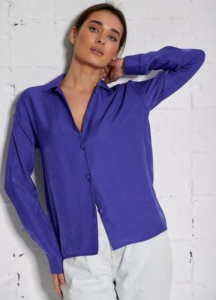 Женская классическая рубашка блуза с длинным рукавом7 фото