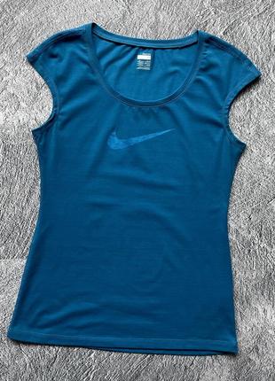 Крутая, оригинальная майка nike blue big logo womens