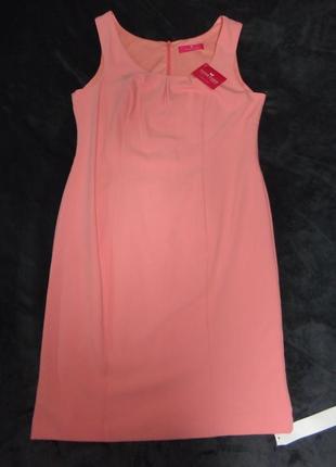 Розовое платье футляр, новое, с биркой3 фото
