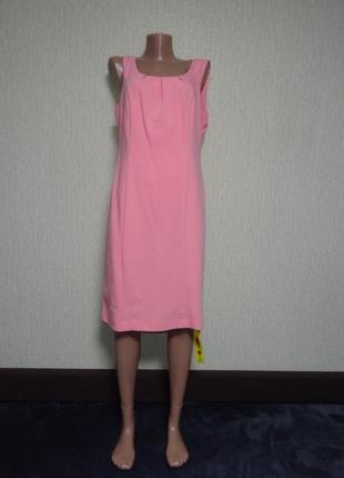 Розовое платье футляр, новое, с биркой1 фото