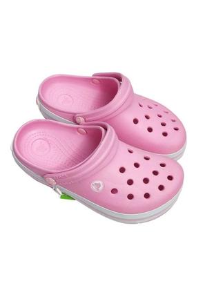 Женские кроксы crocs розовые, шлепанцы крокс шлепки женские тапки, модные тапки женские3 фото