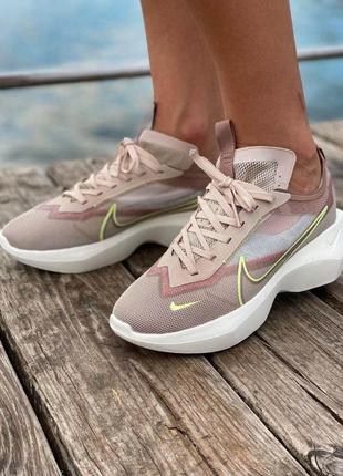 Жіночі кросівки nike vista zoom lite beige (найк віста лайт бежеві в сітку на високій підошві) (36-40)1 фото