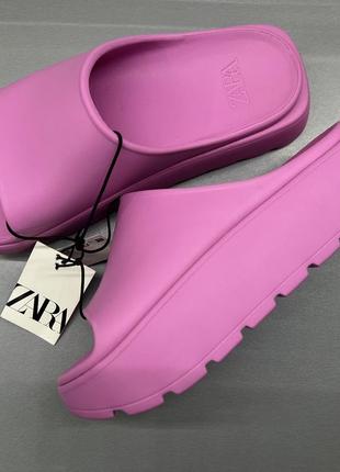 Шльопанці на платформі zara 37 38 39 є
