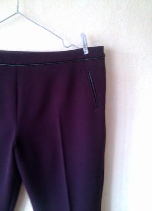 Зауженные, стречевые брюки оттенка марсала f&amp;f 20 Парк92 фото