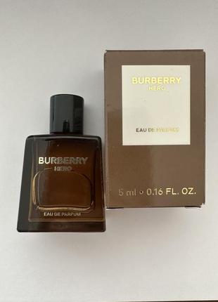 Новая миниатюра burberry hero 5 ml