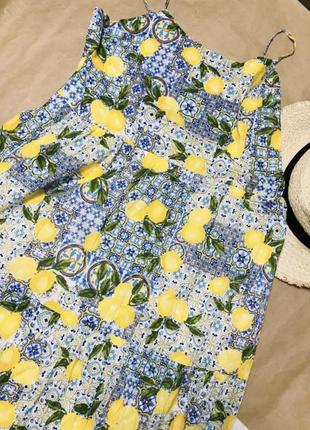 Сарафан в лимони в стилі d&g