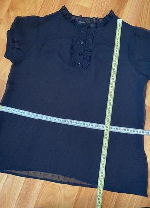 ✅всё по 75 грн✅  тёмно-синяя романтичная женская блузка с рюшами daniele patrici5 фото
