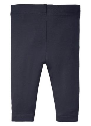 Лосины хлопковые для девочки lupilu 349165 062-68 см (2-6 мес.) графитовый 74684